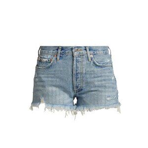 NWT AGOLDE Parker Vintage Cut Off Jean Denim Shorts Womens 31 Blue Organic NEW